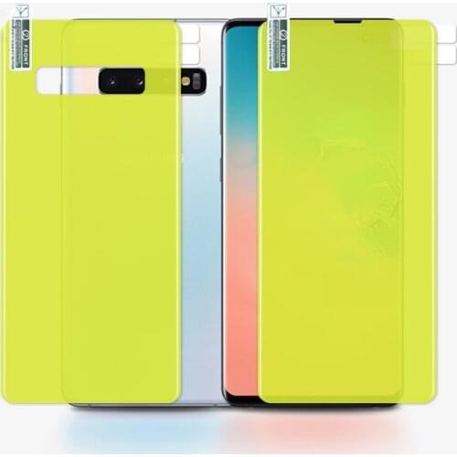 Hydrogel film for Samsung Note 20 10 Pro S10 S20 S21 Ultra Plus Full Coverage Front + back Screen Guard Self-healing Nano Film