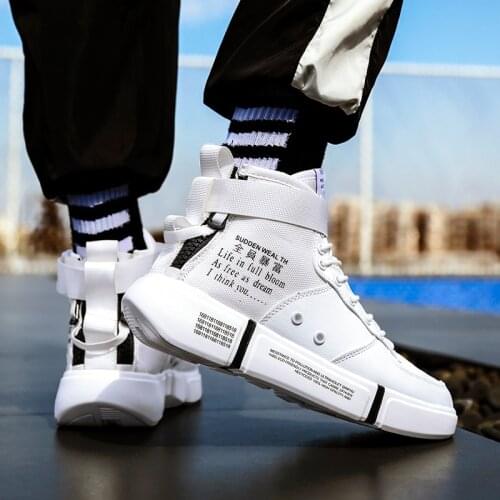 2021 Hip Hop Sneakers Men Shoes Superstar Fashion Printed High Top Men Causal Shoes Male Vulcanize Graffiti Board Shoes