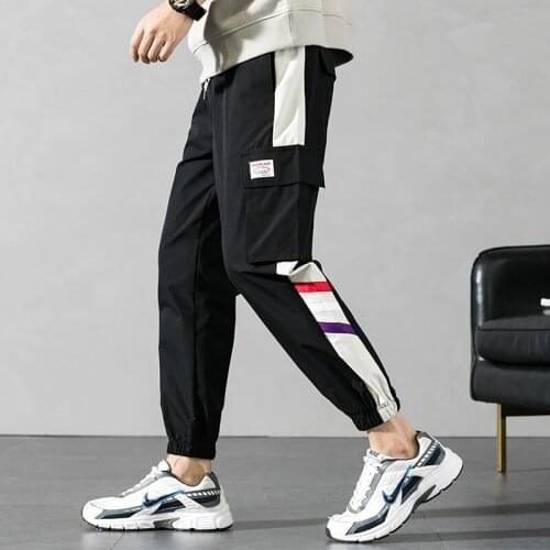 Men Fashion Sweatpants Harem Pants 2021 Brand New Streetwear Joggers Men Fashion Multi-pocket Cargo Pants Men Casual Trousers