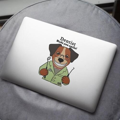 Transparan Laptop Sticker Diş Hekimi 1