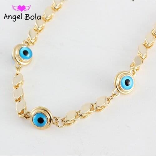 New Fashion Luxury Lucky Devil Eyes Womens Gold Jewelry Bracelet Event Party Holiday Gift Jewelry Accessories Wholesale