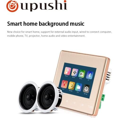Oupushi A3+VX5-C In Wall Amplifier Host 5 Inch Ceiling Speaker Great Sound Quality Altavoz Techo PA System