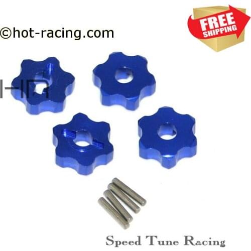 Radio control RC Lightweight Aluminum SPLINED WHEEL HUB trax 1/16 E- Revo Slash Rally Mustang option upgrade parts