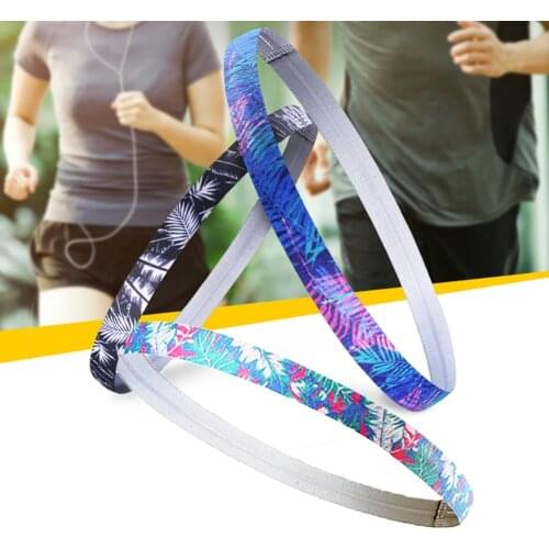 Football Yoga Hair Bands Anti-slip Elastic Women Colored Sweatband Thin Hair Wear Unisex Hair Sport Headband Accessories #274675