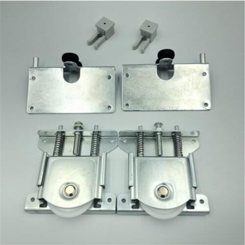 No-slot heavy slide wading door top bottom pulley wheel cupboard closet push and pull door pulley roller with block