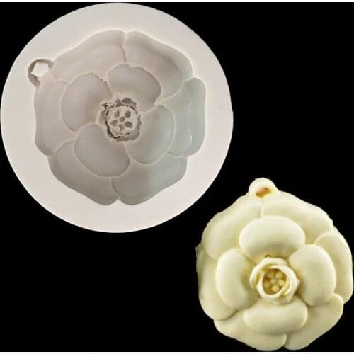 Minsunbak flower silicone mold Aromatherapy plaster handmade soap candle mould Car pendants