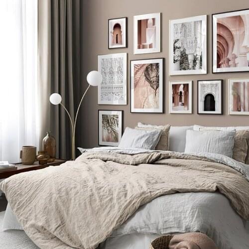 Modern wall charts Architecture Poster Travel Landscape Canvas Print Nordic Posters Nature Paintings Pictures Bedroom Wall Decor