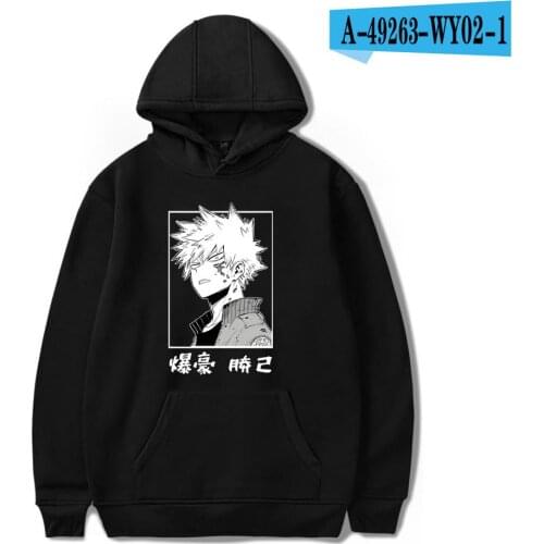 My Hero Academia Hoodies Katsuki Bakugo Sweatshirt Men women Hoody Boku No Hero Academia Sweatshirt Boys girls child Clothes