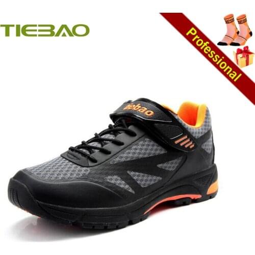 TIEBAO Cycling Shoes Men Women Breathable Self-locking Triathlon Mountain Bike Sneakers Superstar Outdoor Racing Bicycle Shoes