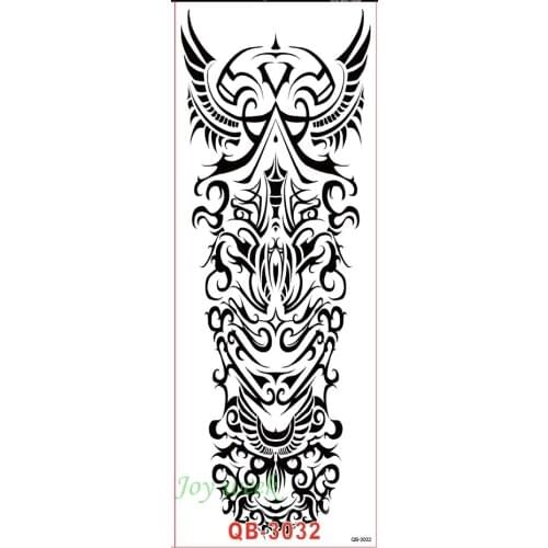 Waterproof Temporary Tattoo Sticker full arm large size totem tatto stickers flash tatoo fake tattoos for men women