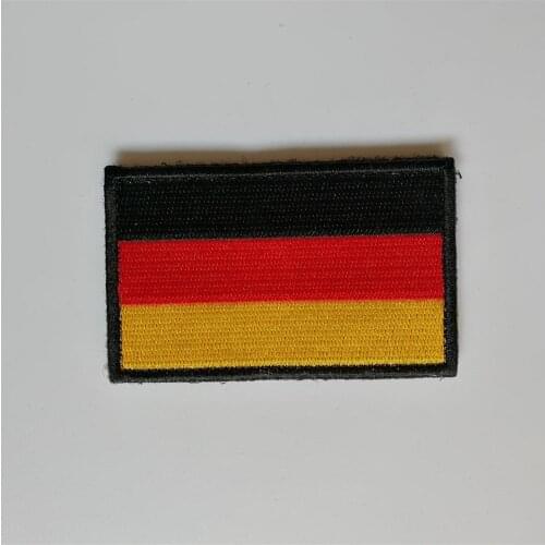 Embroidered Germany flag patch hook back morale tactical German patches military hunting badge for Hat jacket cap custom