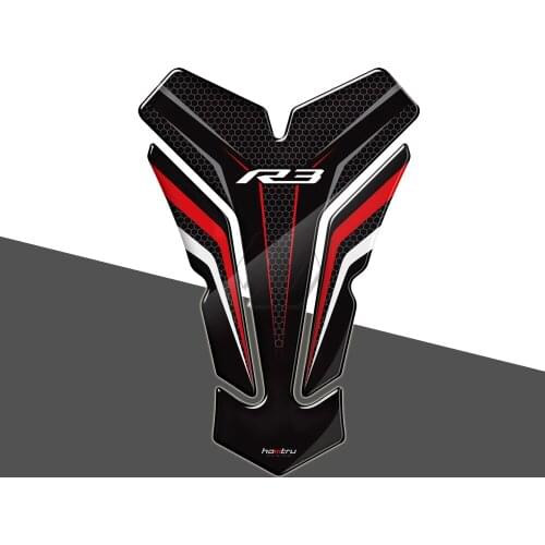 3D Motorcycle Tank Pad Protector Case for Yamaha YZF R3 From 2015