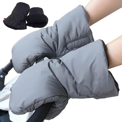 Winter Stroller Gloves Newborn Baby Accessories Warme Hand Muff Carriage Pushchair Outdoor Windproof Gloves Stroller Accessorie