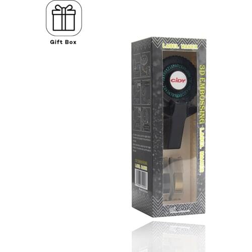 1Pcs Black Color with 9mm label Tape Compatible for MOTEX E101 label printer Manual label maker for dymo embossing label maker