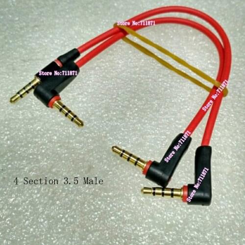 18CM 4 Section Male 3.5 Audio line Male to Male 90 degree Bend 3.5MM Audio Cable Right Angle Double Bend 3.5 Audio line cord