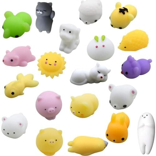 20PCS Cute Animal Toys Stress Relief Set Slow Rising Fidget Toys for Kids Adults