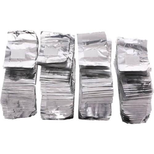 200pcs Aluminium Foil Nail Art Soak Off Acrylic Gel Polish Nail Wraps Remover C1FF
