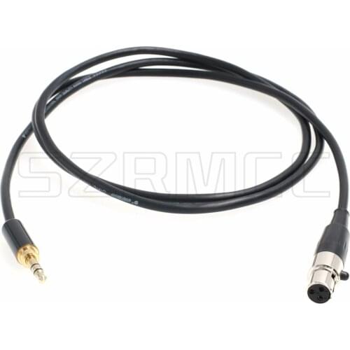 3.5mm 1/8'' TRS to TA3F 3 Pin Mini-XLR Audio Cable for Sennheiser AKG Headphones Mic