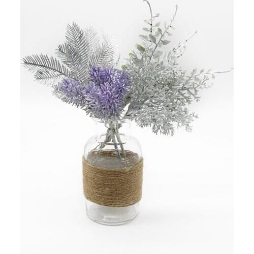 6 Pieces Artificial plants Home decoration accessories Wedding Diy Christmas Tree branch Bonsai Gift Grass Candy box Photo props