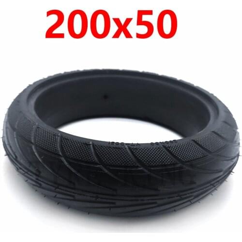 8 Inch 200x50 Solid Tubeless Tyre for Xiaomi Ninebot Segway ES1 ES2 ES4 Electric Scooter 8x2 Explosion-Proof Tire Wheel Parts