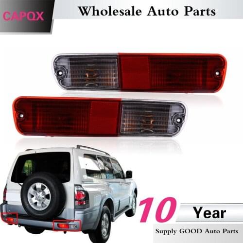CAXQP 2PCS For Mitsubishi Pajero Montero V73 V75 V77 2003-2007 Rear bumper fog lamp reflector light fog Light warning light