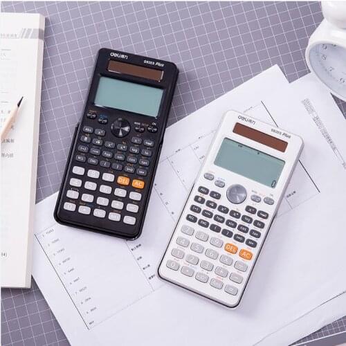 D82ES Scientific Calculator Dual Power Solar Power +Coin Batteries Calculator calculate 4 color Random delivery
