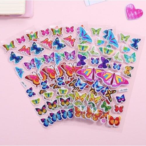 Kids Stickers Different Sheets 3D Puffy Bulk Stickers For Girl Boy Birthday Gift Scrapbooking Teachers Animals Cartoon Stickers