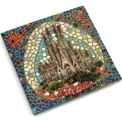 High Quality Barcelona Spain Creative Fridge Magnets Home Decortion Refrigerator Magnet Tourism Souvenirs Magnetic Stickers
