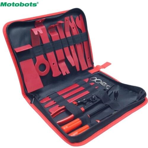 MOTOBOTS 19Pcs/Set Car DIY Removal Opening Auto Door Clip Radio Panel Interior Panel Trim Dashboard Removal Tool Pry Repair Kit
