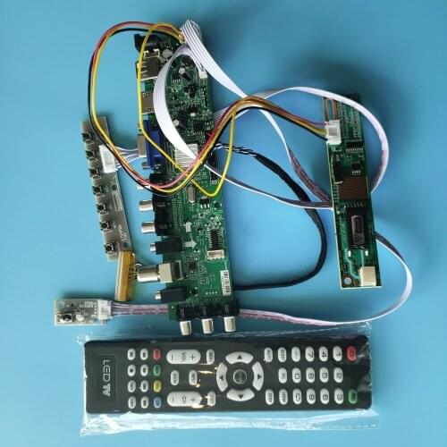 Kit For LP154W02-TL10/LP154W02-TLB2 30pin 1 CCFL LCD Digital HDMI Panel Controller board DVB-C DVB-T 1680X1050 TV VGA USB remote
