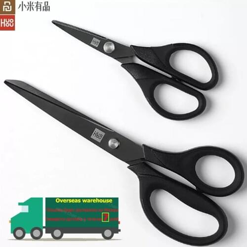 2pcs Youpin huohou Titanium-plated Scissors Black Sharp Sets Sewing Thread Antirust Pruning Scissor Leaves Trimmer Non-slip Tool