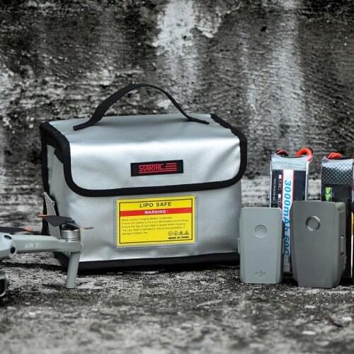 Lipo Battery Safe Bag Fireproof Explosionproof Bag Lipo Battery Safe Portable Storage for fimi x8 mini/air 2s/mini 2 drone