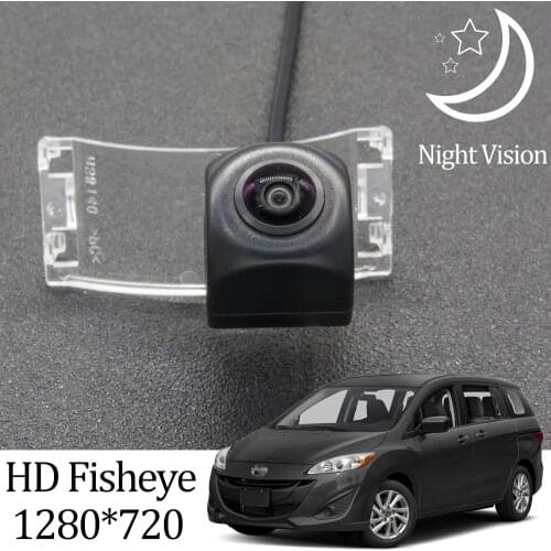 Owtosin HD 1280*720 Fisheye Rear View Camera For Mazda Premacy /Mazda5 2004 2005 2006 2007 2008 2009 2010 2011 2012 2013 Car