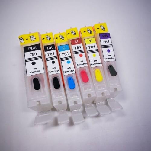 Refillable Ink Cartridge PGI-780 PGI-780XL CLI-781XL for Canon PIXMA TS707/TR8570/TS8170/TS8270/TS9170