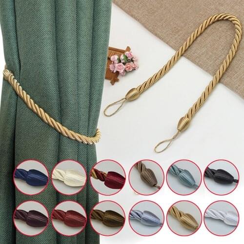 2Pc Handmade Weave Curtain Tieback Curtain Holder Clip Buckle Rope Home Decorative Room Accessories Curtain Tie Backs