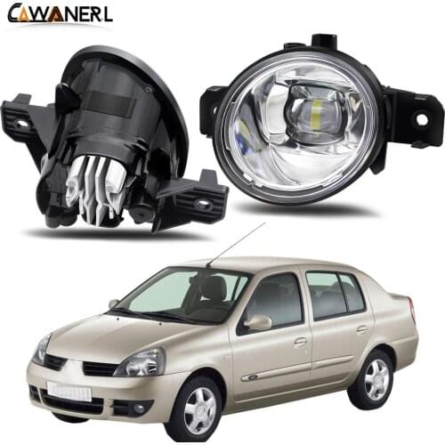 Fog Light Assembly 30W 8000LM Car Right + Left Side LED Lens Fog Lamp DRL H11 12V For Renault Symbol (LB0/1/2_) Saloon 1998-2010