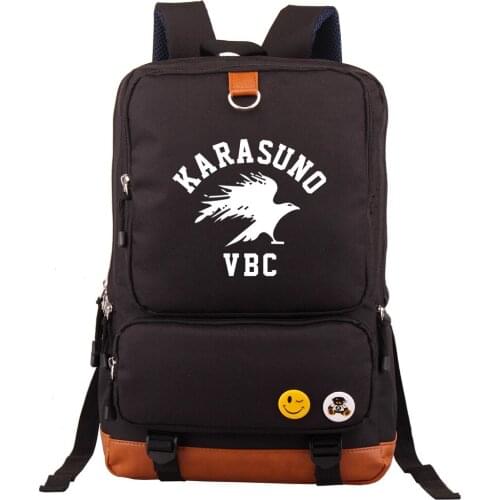 Anime Haikyuu Print Backpacks Teenager Boys Girls Cool Letter Bookbag Capacity Daily Backbag School Bag Mochila Satchel