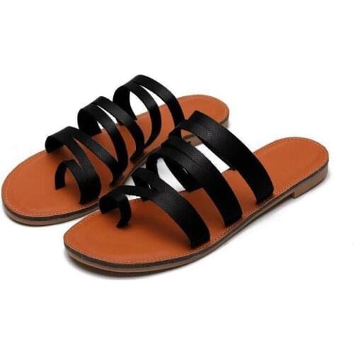 Women Sandals Fashion High Quality sandals women summer Fashion Flat Sandals Vintage Gladiator Shoes Women Ladies Beach Shoes