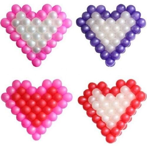 Balloons Grid heart star shaped mesh net latex 5inches for Gift Box Craft Birthday Wedding Party baby shower Decoration DIY