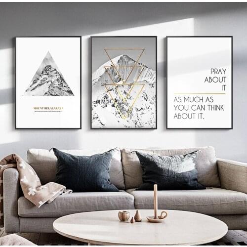 Nordic Geometric line abstract wall art Canvas Painting Prints Black White Posters for Living Room Morden contracted Home Decor