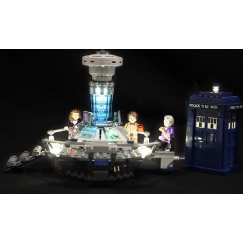 Led Light For Lego 21304 Building Bricks Blocks Creator City Dr Who Time-travel with the Doctor Toys ( light with Battery box)