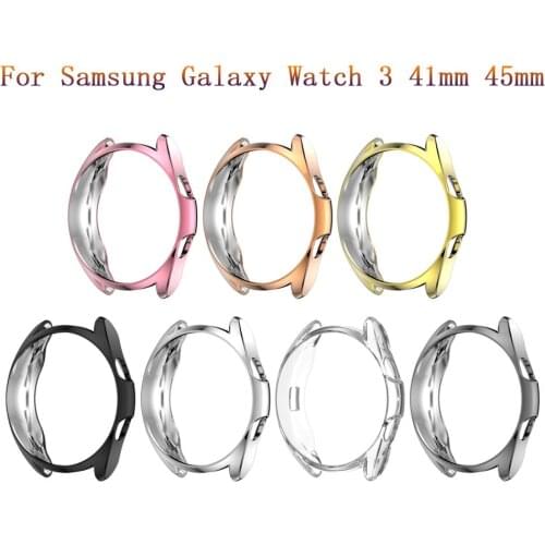 2020 Protector Cases Compatible for Samsung Galaxy Watch 3 R850 41mm,R840 45mm,High Hardness Flexible TPU Protector Case Cover