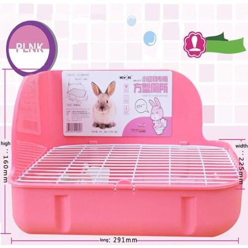29.1cm*22.5cm*16cm Hamster Pet Cat Rabbit Corner Toilet Trays Clean Indoor Litter Training Tray Small Animal Pets 1.25cm Spacing