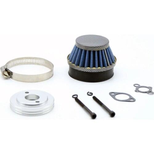 Air Filter with Alloy Adaptor-Carbon kit for 1/5 HPI rovan km Baja 5B 5T 5SC Losi 5T, DBXL FG rc car parts