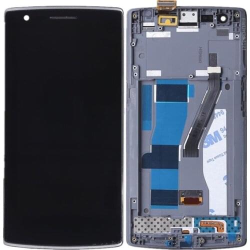High quality LCD display with touch screen digitizer assembly For Oneplus One Plus 1+ A0001 with Frame
