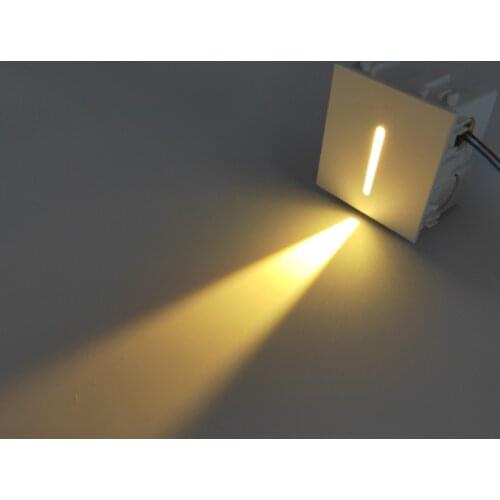 10pcs Smart Motion Sensor Night Light LED Stair Light Sensor Wall Lamp Recessed Embedded Round Corner Corridor Hallway Pathway