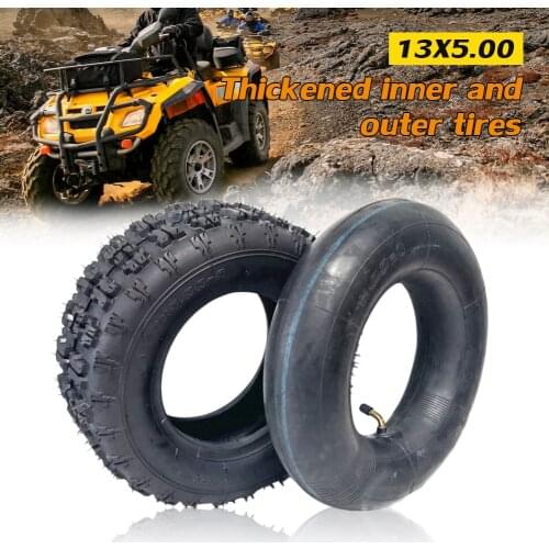 13x5.00-6 Inch Tube Tyre Inner Tube Outer Tires 13*5.00-6 Tyre For Karting Electric Scooter Agricultural Snow Sweeper Parts
