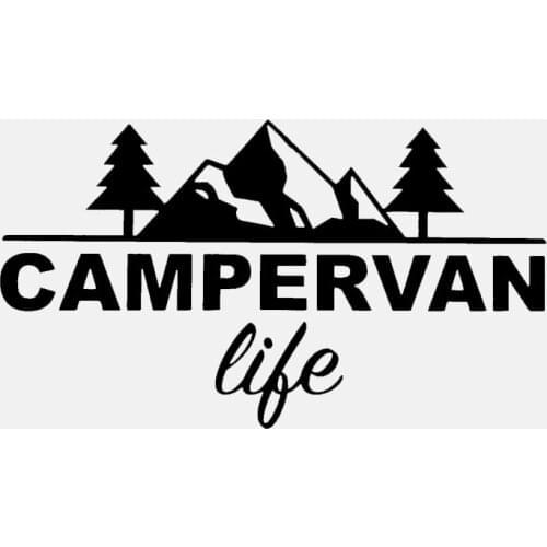14.8CM*8.3CM Fashion Campervan life Vinyl Wonderful Car Window Sticker Decal