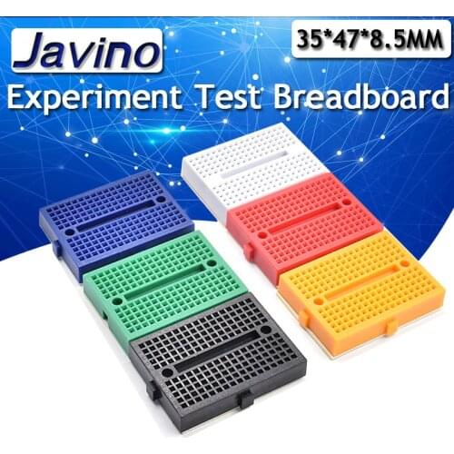 20PCS SYB-170 Mini Solderless Prototype Experiment Test Breadboard 170 Tie-points 35*47*8.5mm for arduino diy kit