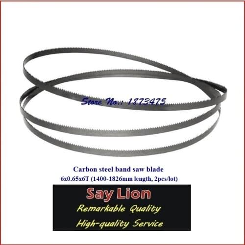 6x0.65x6T; (1400-1826mm length, 2pcs/lot); wooden cutting, carbon steel band saw blade